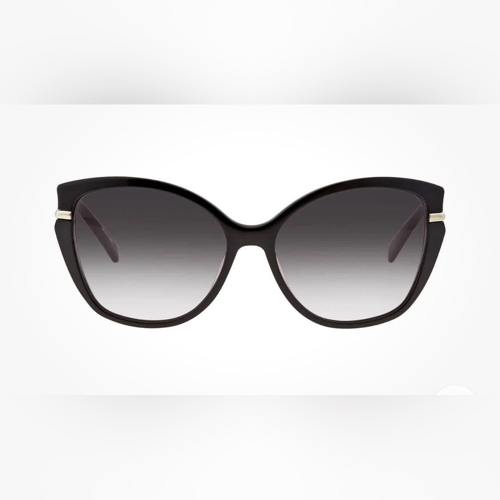 Longchamp 627S Black Cat-Eye Women's Sunglasses - Elegant Everyday Shades NIC